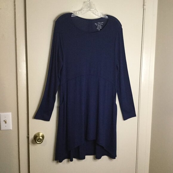 Chico's Navy Blue LIghtweight A-Line Dress - Picture 1 of 7